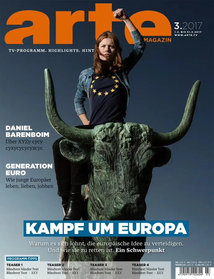 ARTE Magazin , Kampf um Europa, photographed by Christoph Neumann