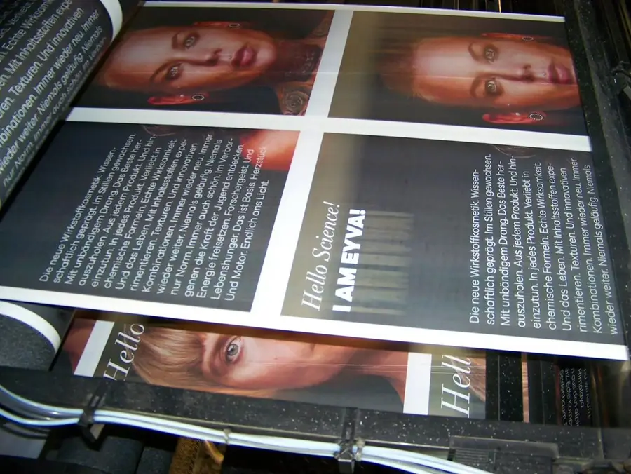 Eyva Magazin , On Press, Printing Process, photographed by Christoph Neumann