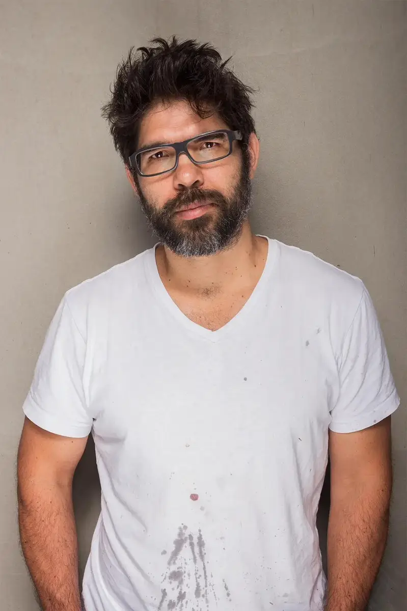David Zink Yi, Artist, photographed for ART Das Kunstmagazin by photographer Christoph Neumann, Berlin