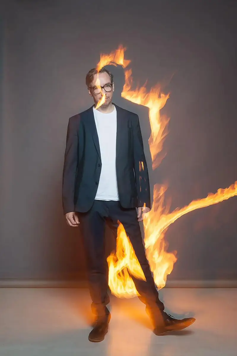 Oliver Schulz, Musician, photographed for Musikexpress by photographer Christoph Neumann, Berlin