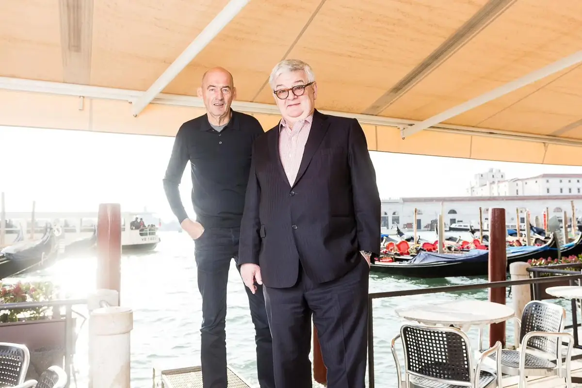 Joschka Fischer, Former Foreign Minister, Venice, photographed for Allianz by photographer Christoph Neumann, Berlin